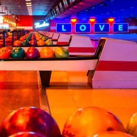 events for village at leesburg – 2 Bowling Alley under neon lights