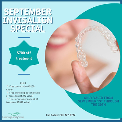 September Invisalign Special at Leesburg Family Smiles icon